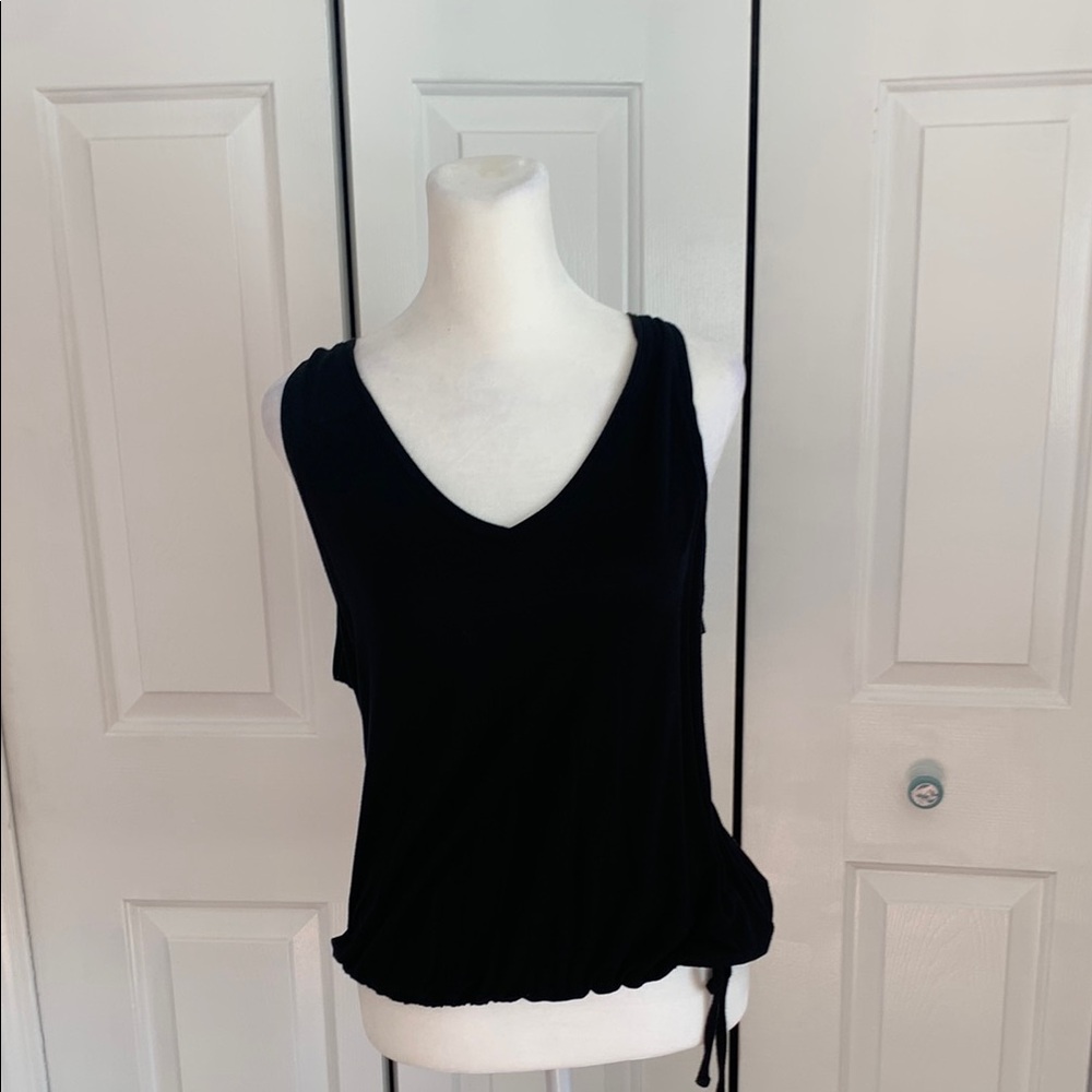 Express Black Wrap Tie Front Sleeveless Tank Top